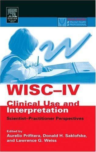 Wisc clinical use - clinical, and