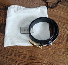 Gucci cintura in pelle doppia G uomo taglia 44