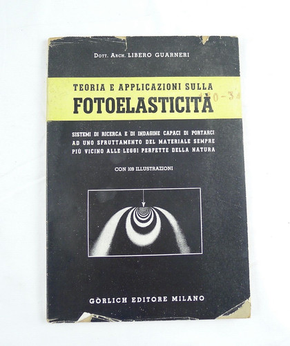 Vecchio libro fotoelasticità - vecchio,