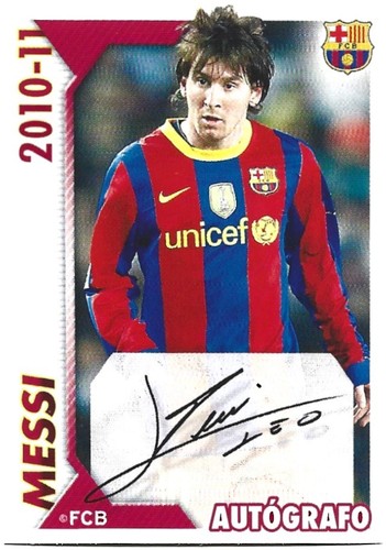 Lionel messi autografo 2010 - messi,