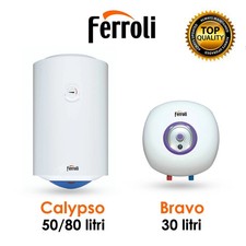 Boiler Elettrico Scaldabagno da 10 a 80 Lt Scalda acqua Scaldino Ferroli 2 anni