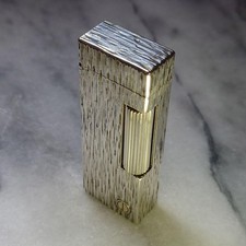 Accendino a gas Dunhill Rolla vintage marchio d argento funzionante
