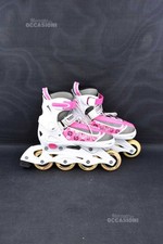 Pattini A Rotelle Golog Bianchi Rosa N. 33/36