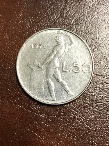 Lire 1975 moneta italia - moneta,