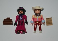 Playmobil Lot 2 Personnage Retour Vers le Futur Marty Mcfly & Ms Cayton Far West