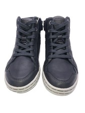 GEOX Scarpe da Ginnastica Ragazzo Alte Garcia in Pelle Navy con Zip