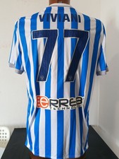 maglia calcio match worn SPAL  # 77 VIVIANI 2022-2023 MACRON ERREBI TG XL