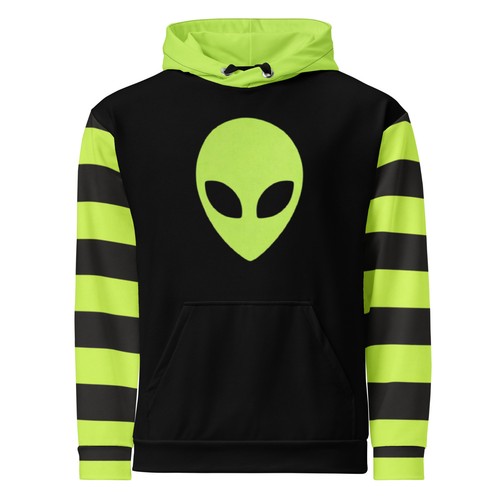 Alien hoodie punk - hoodie,