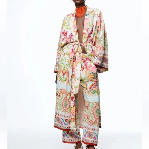 Coprispolverino kimono lungo