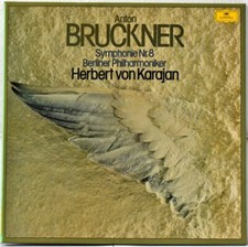 DGG STEREO GERMANY BRUCKNER "Symphonie No. 8" KARAJAN/Berliner #2LP BOX +BOOKLET