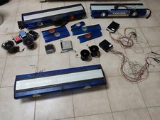 Barre lampeggianti blu - lampeggianti, stock