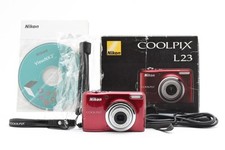 Nikon Coolpix L23 fotocamera digitale rossa 10 MP 3x zoom ottico ultra compatta