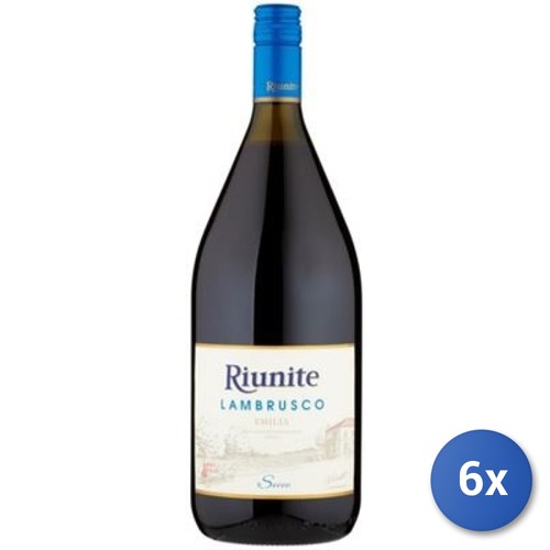 Stock lambrusco vino - 6x, rosso