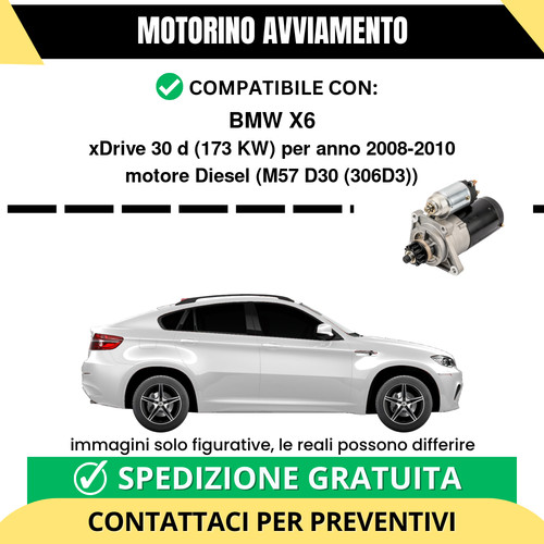 Motorino avviamento bmw - motorino, x6