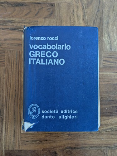 Vocabolario greco italiano - vocabolario,