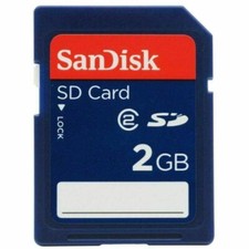 Scheda SD SanDisk 2 GB 2G sdsdb-2048 memoria digitale sicura standard blu