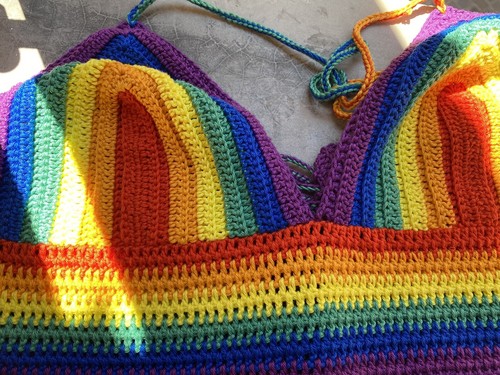 Top pride crochet - top, bikini