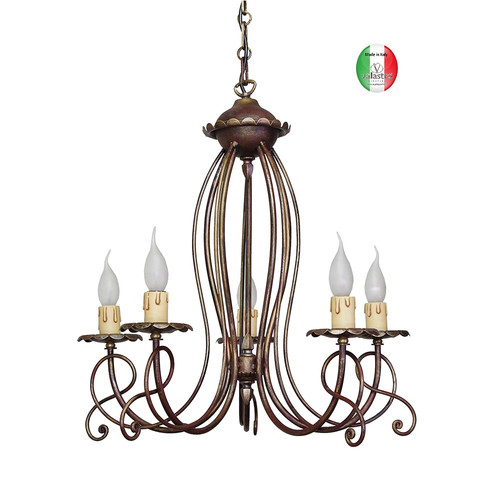 Lampadario sospensione ferro - lampadario,