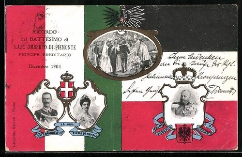 Cartolina battesimo umberto - cartolina,