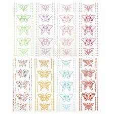 8 set adesivi di strass per le farfalle decorative adesivi fatti fai -da -te