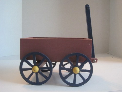 Carro rosso legno - carro,