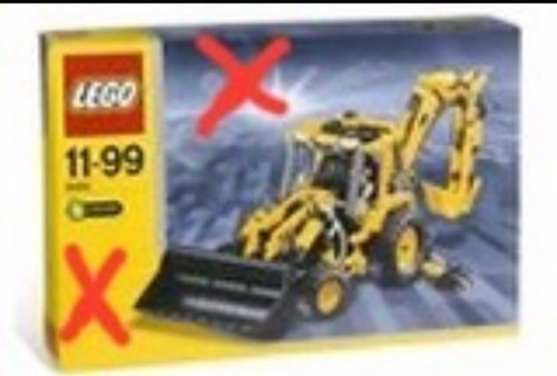 Lego back hoe - back-hoe, tractor