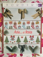 Schema punto croce Ricamo Bordure Natale albero calze regali campane