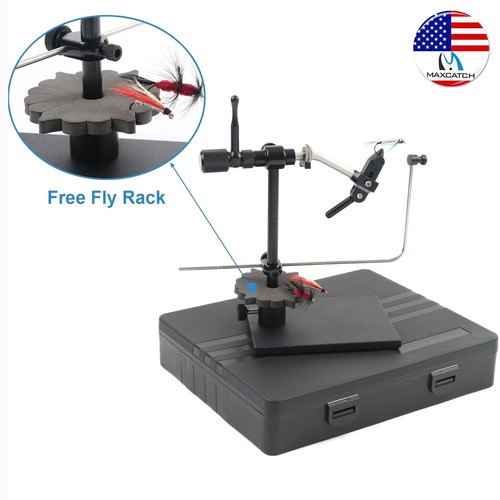 Maxcatch rotary fly tying vise - rotary,