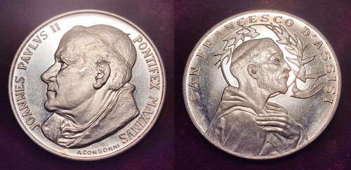 Medaglia papa giovanni paolo - medaglia,