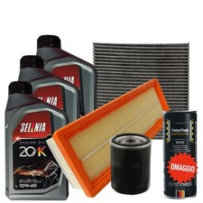 Kit Tagliando Fiat 500 1.2 Panda Gpl Lancia Ypsilon Bi-Fuel Filtri 3 Olio Seleni