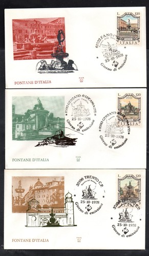 Fdc ala 1978 fontane - fdc, d'italia