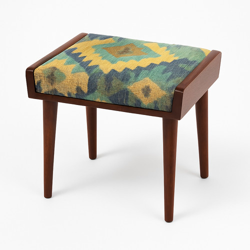 Sgabello ottomano kilim fatto - ottomano,