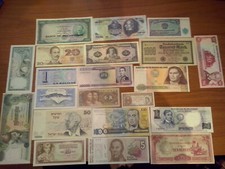 BANCONOTE del MONDO da FDS Fior di Stampa - vedi lista Europa Asia America