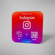 Instagram NFC e QR Plate |