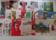 lotto 100 pubblicità vintage anni 60 tutte diverse lotto B