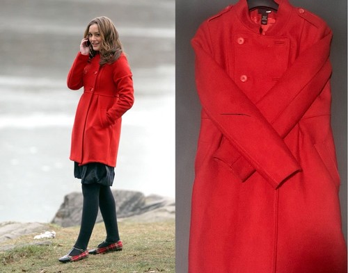 Cappotto misto lana rosso - , h&m