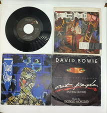 LOTTO 5x DAVID BOWIE anni 80 7" 45 giri disco vinile