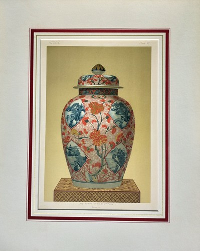 Stampa originale 1875 vaso - stampa,