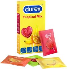 Preservativi Profilattici Durex Tropical Aromatizzati Fragola Banana Arancia Mel