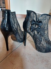 Scarpe nere tacco alto a