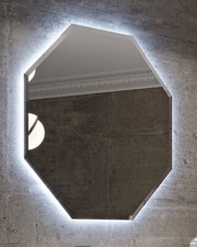 Specchio bagno Led Ottagonale