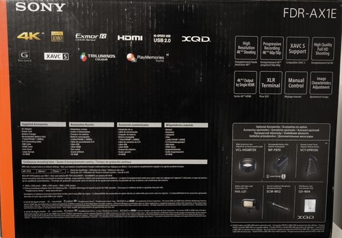 Videocamera sony fdr - videocamera,