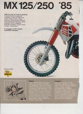 advertising Pubblicità  MOTO APRILIA MX 125/250 1985 MOTOCROSS EPOCA VINTAGE MX