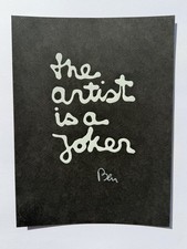 Ben Vautier 1977 Serigrafia a rilievo No Salvo Schifano Accardi Adami