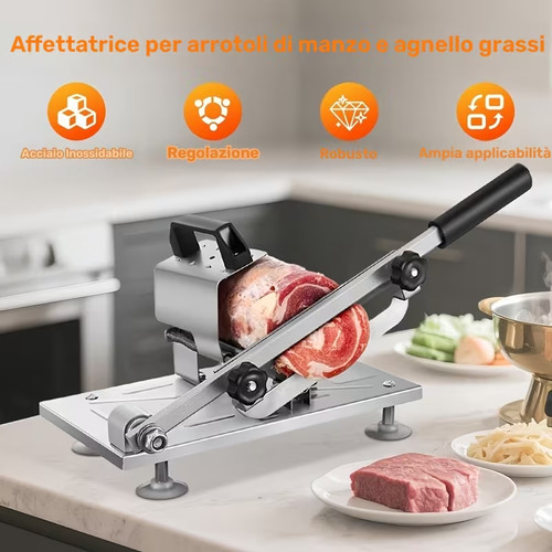 Affettatrice manuale per - , carne