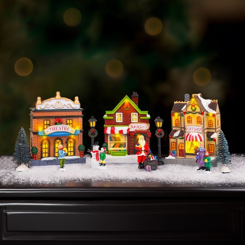 Scena villaggio led natale - scena,