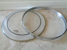 TAMA IMPERIALSTAR-SWINGSTAR 22"DRUM RIM-HOOP JAPAN VINTAGE ANNI 80 +TESTA BATTERIA REMO