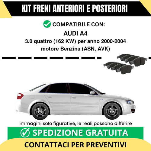 Pastiglie freno ant post - ant, +