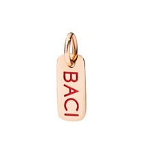 charm dodo tag "Baci" in oro