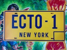 TARGA LATTA INSEGNA ECTO-1 NEW